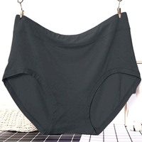 Plus Size kobiety majtki modalne miękka bawełniana seksowna bielizna kobiety wysokiej talii ultracienkie oddychające kalesony 65-150kg 4